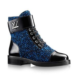 ❌SOLD❌Louis Vuitton Tweed Ranger Boots (Blue)